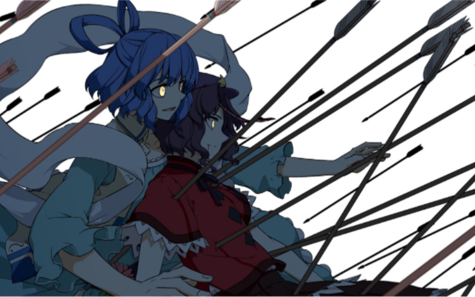 青娥娘娘和芳香祝你中元节快乐(东方千夜帖 宫古芳香&霍青娥lnn)_哔哩