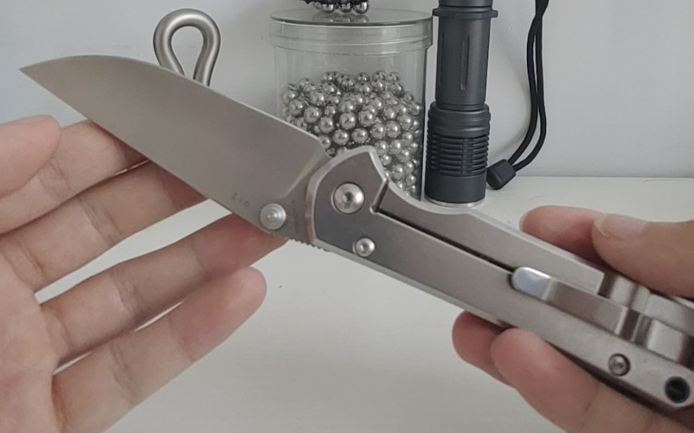 折刀三刃木912开箱