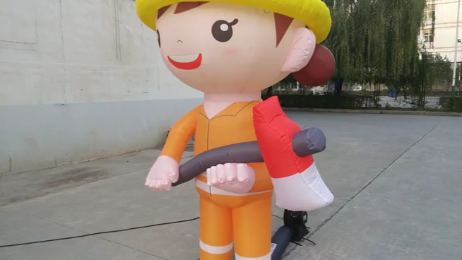 充气消防员气模