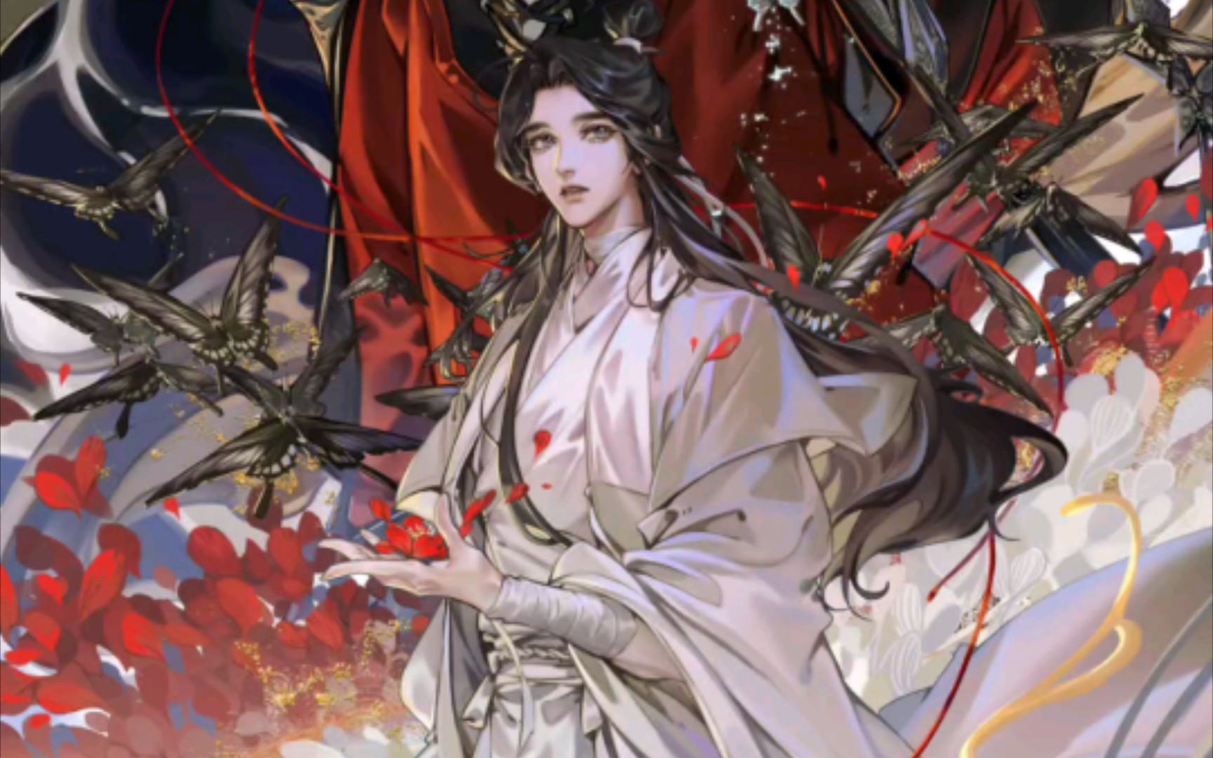 【天官赐福|花怜】漫画官方新出的图!花怜太帅太美了吧!灰灰是神!