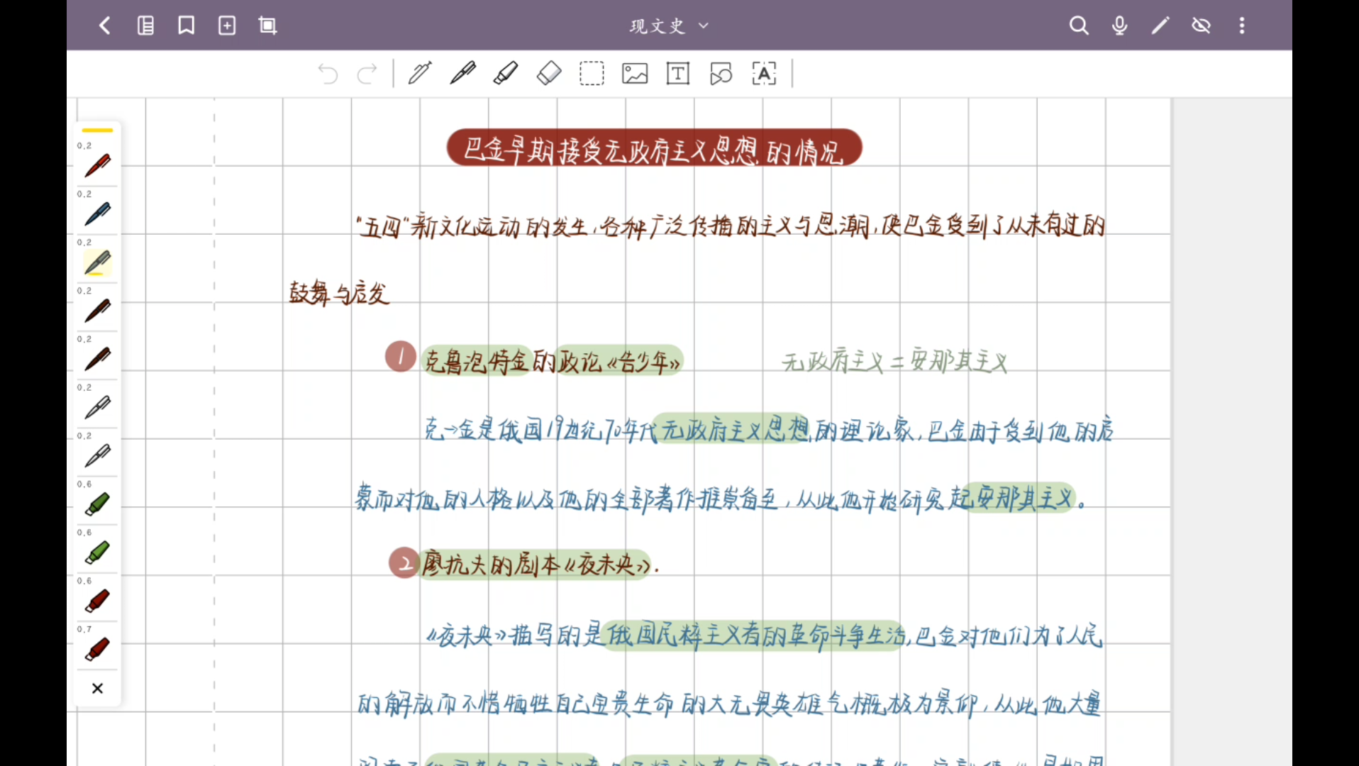 [图]巴金早期接受无政府主义思想的情况