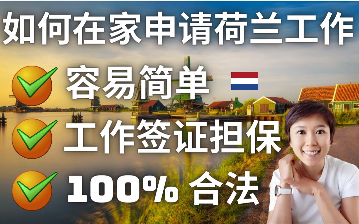 荷兰 | 海外找工作 | 合法 签证担保 简单 | How to find a job with Visa Sponsorship in Netherlands哔哩哔哩bilibili