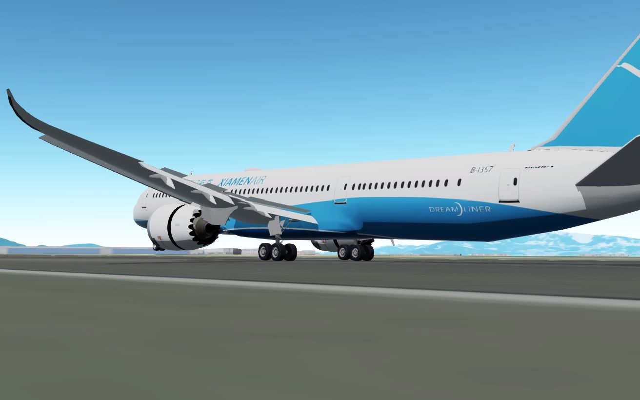 【geofs】【水】厦门航空787-9落在了厦门高崎机场.