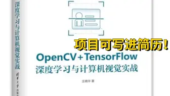 【OpenCV+TensorFlow】计算机博士带你做项目！计算机视觉实战+深度学习，项目可写进简历，斩获高薪offer！（附源码资料）-人工智能/深度学习框架