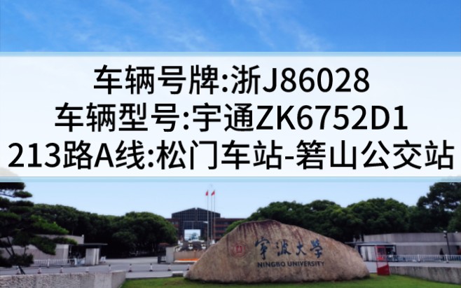 【温岭城乡公交之难忘记忆】213路A线:松门车站→箬山公交站,浙J86028哔哩哔哩bilibili