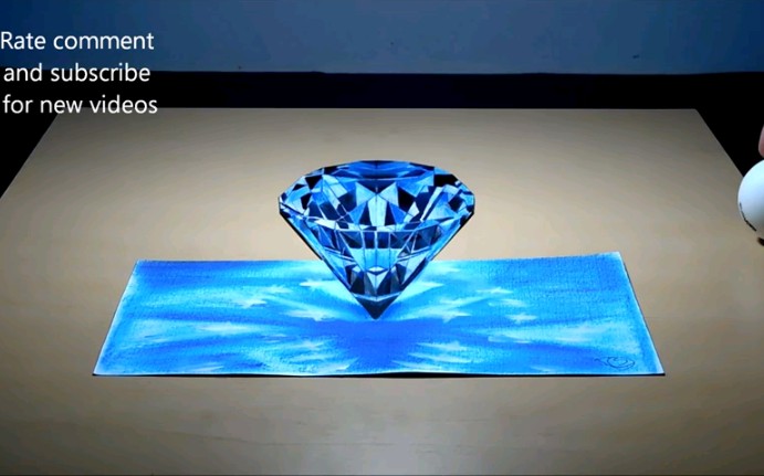 立体画 闪耀的钻石_哔哩哔哩_bilibili