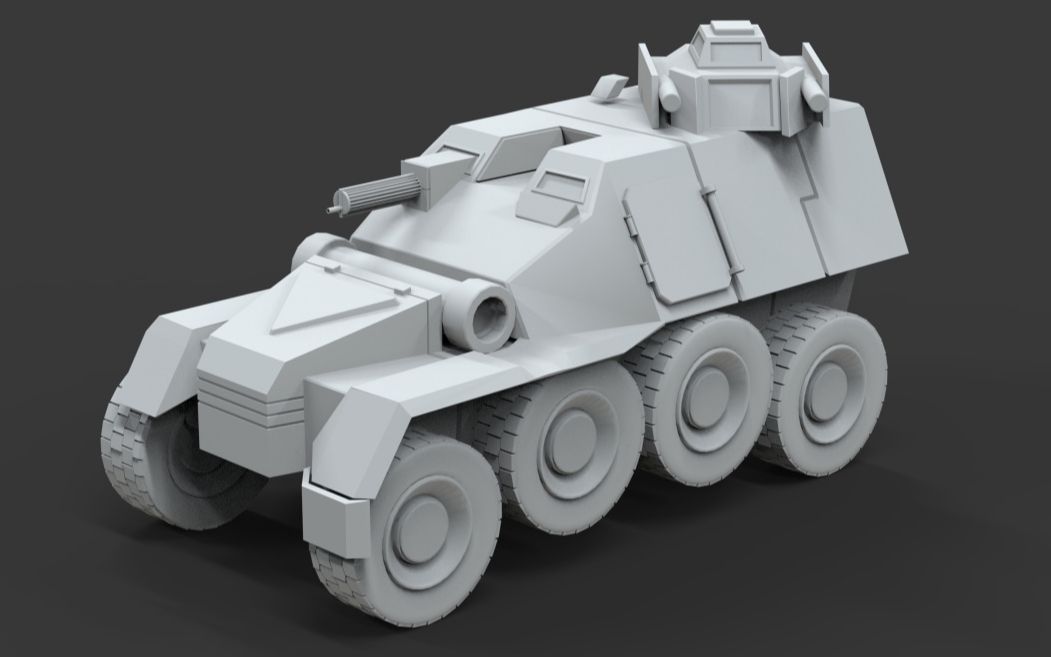 装甲车模型制作,硬表面载具其实很容易做,掌握这些3dmax布线技巧