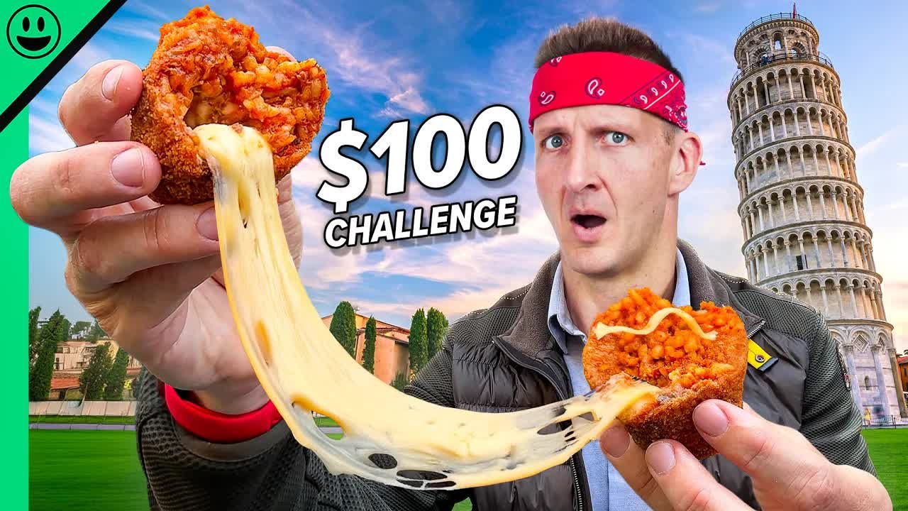 意大利街头美食100美元挑战赛!!Italy $100 Street Food Challenge!! Italians Really Eat This哔哩哔哩bilibili