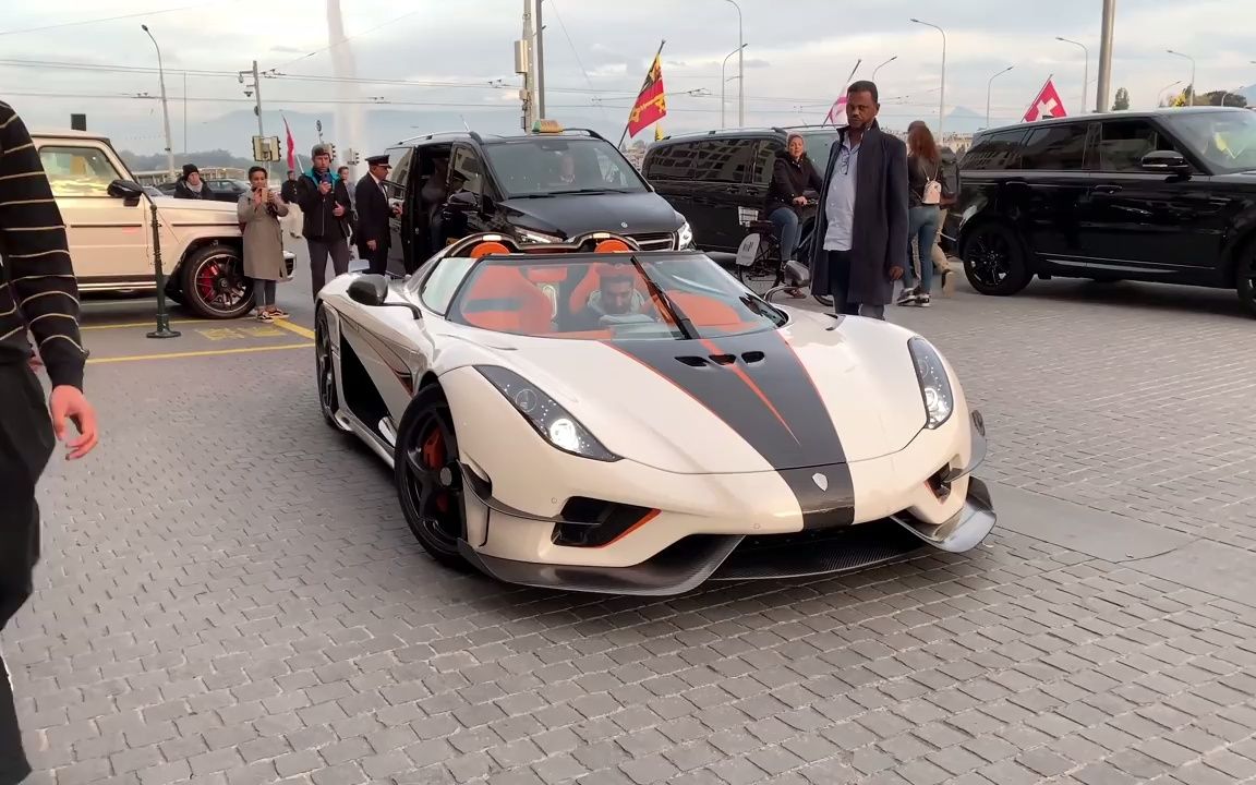 【超跑街拍】令人惊叹的科尼赛克regera,兰博基尼aventador svj!