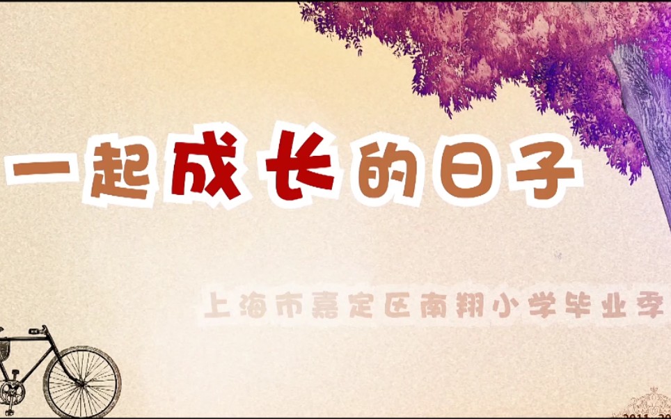 上海市嘉定区南翔镇南翔小学2016届毕业生纪念片哔哩哔哩bilibili