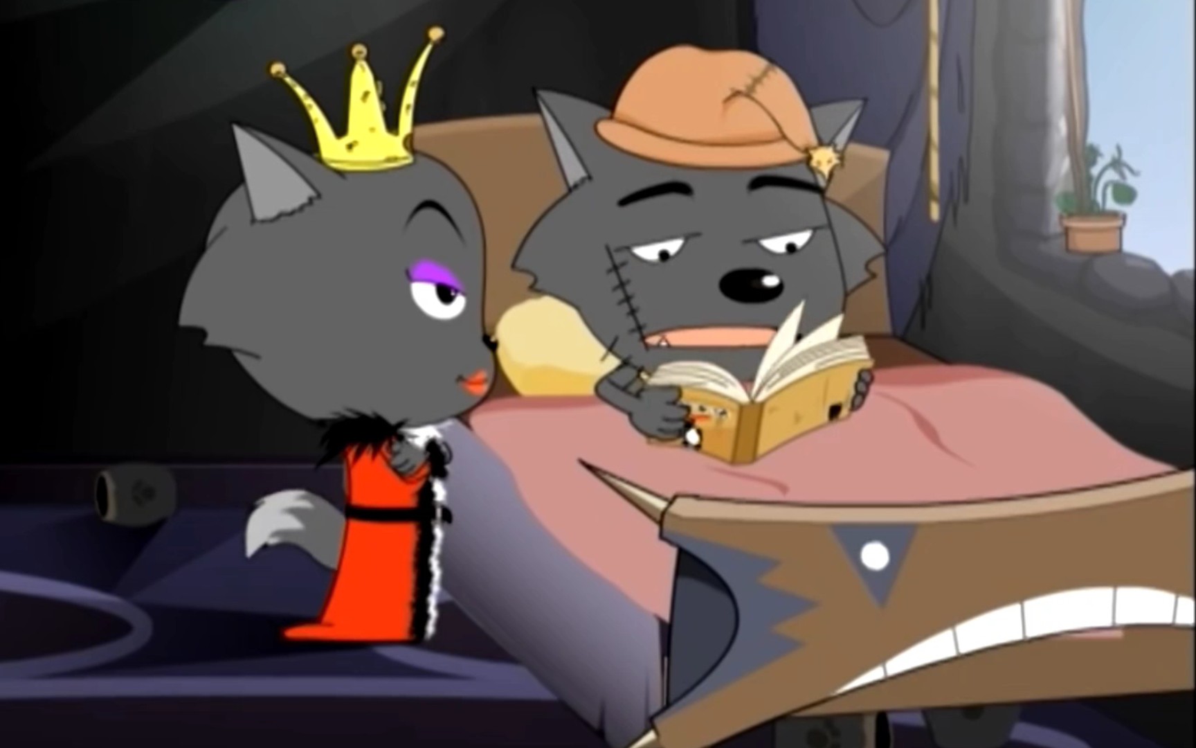 红太狼减到一本书,成功预言灰太狼捕羊行动!