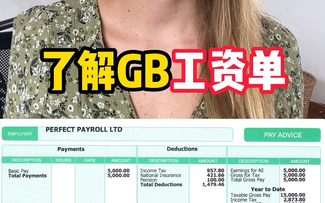 Understanding a UK payslip 了解英国的工资单哔哩哔哩bilibili