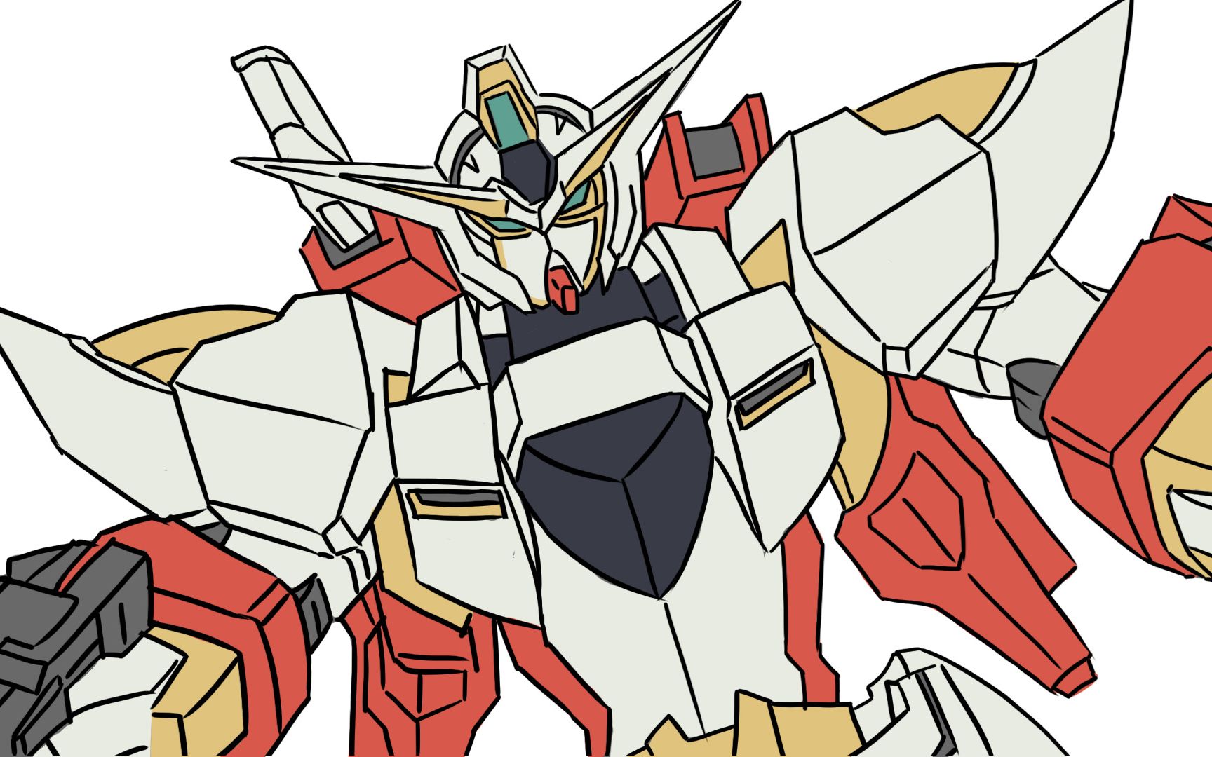 废物菜鸡的再生高达板绘练习