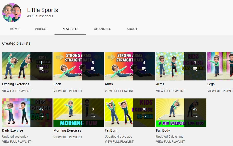 [图]youtube "Little Sports" 百集儿童运动视频 居家锻炼必备 28-53 （截至20210203）