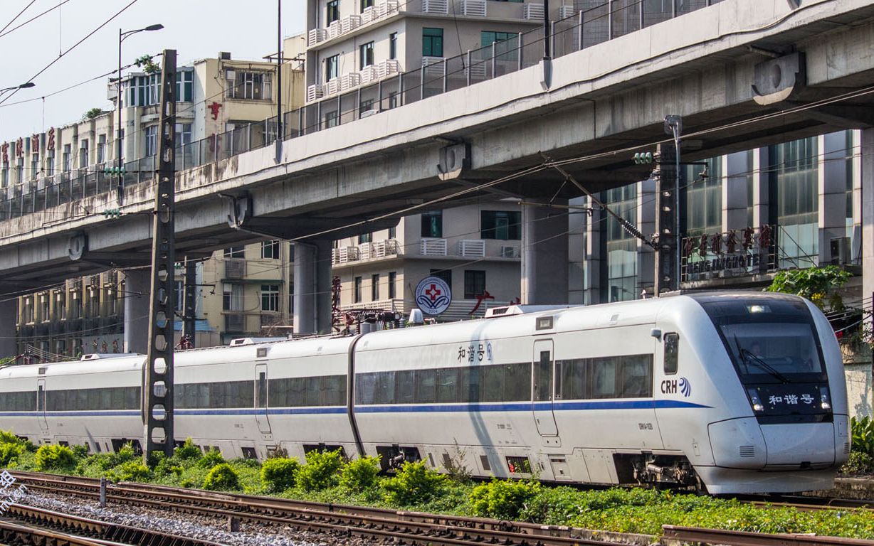 crh1大地铁加速出站电机声