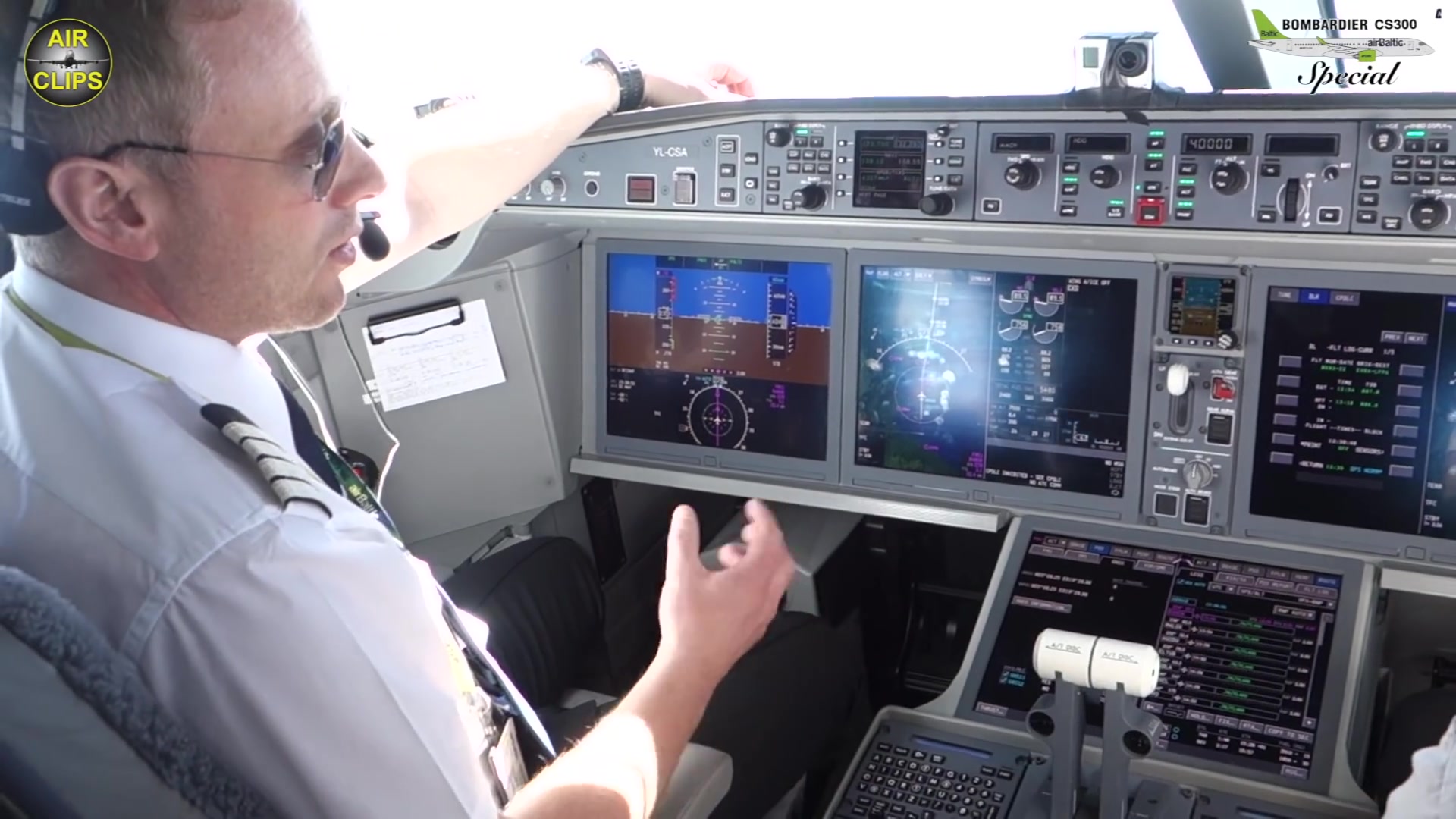 机长飞行中展示空客a220-300令人惊叹的驾驶舱_哔哩哔哩_bilibili