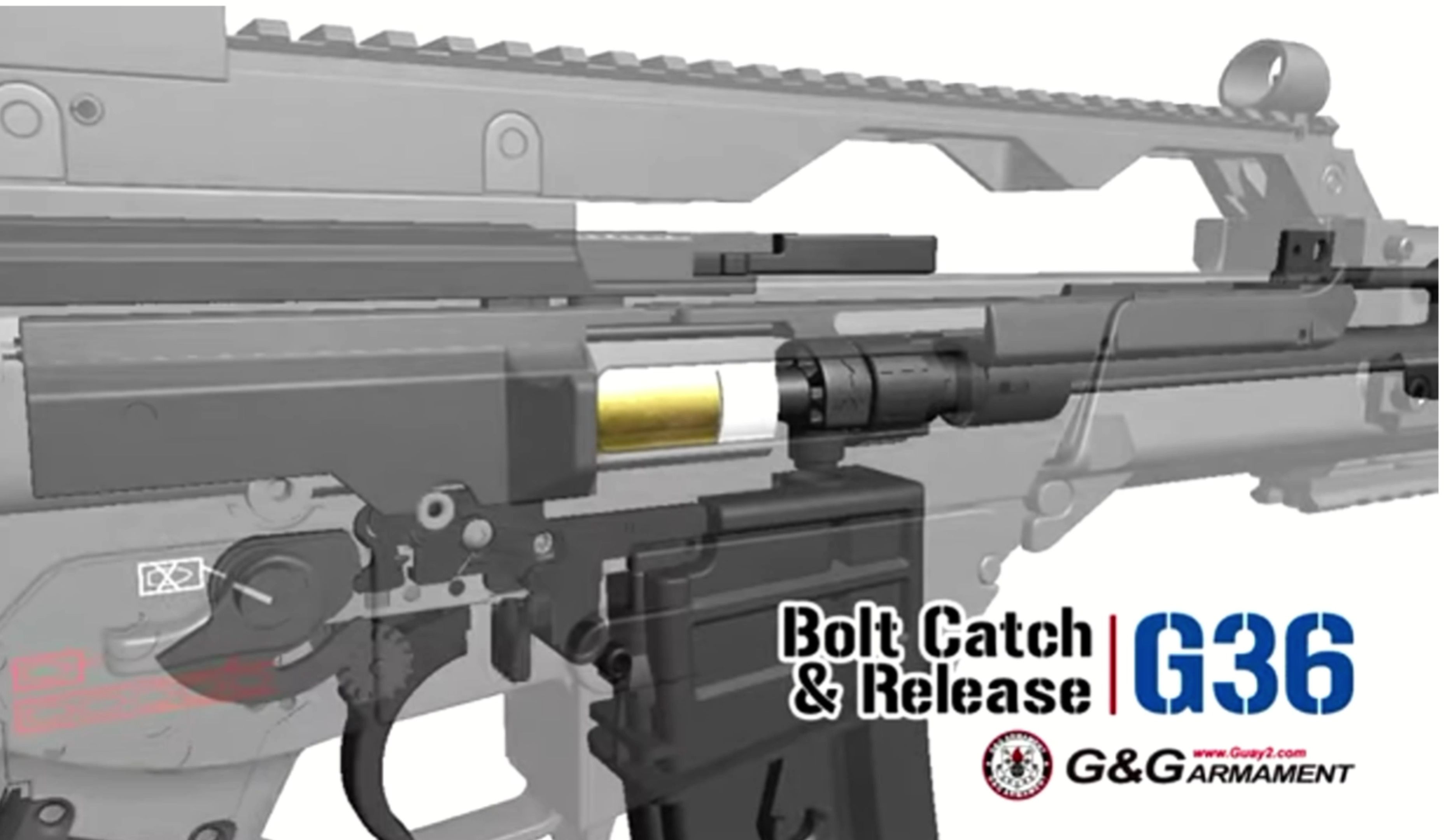 【欣赏】g36型发射器 | 快拆结构 | airsoft水弹发射器构造 | 3D动画哔哩哔哩bilibili