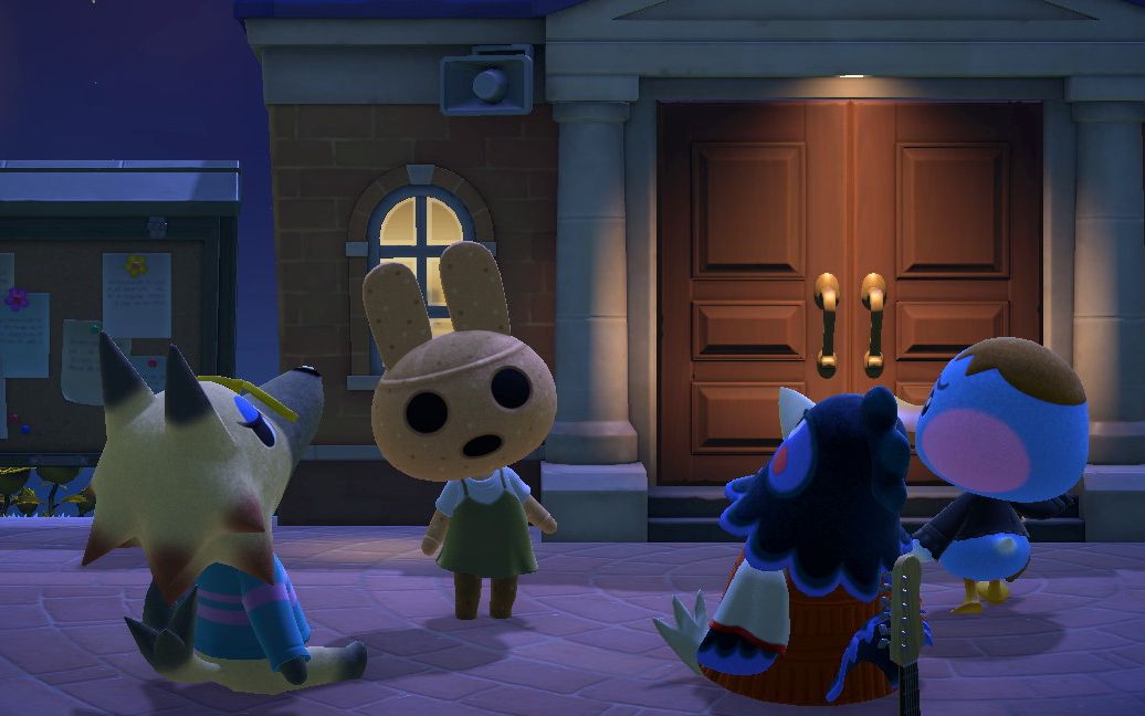 动森日常仰韶妹妹的首次布吉岛个人演唱会