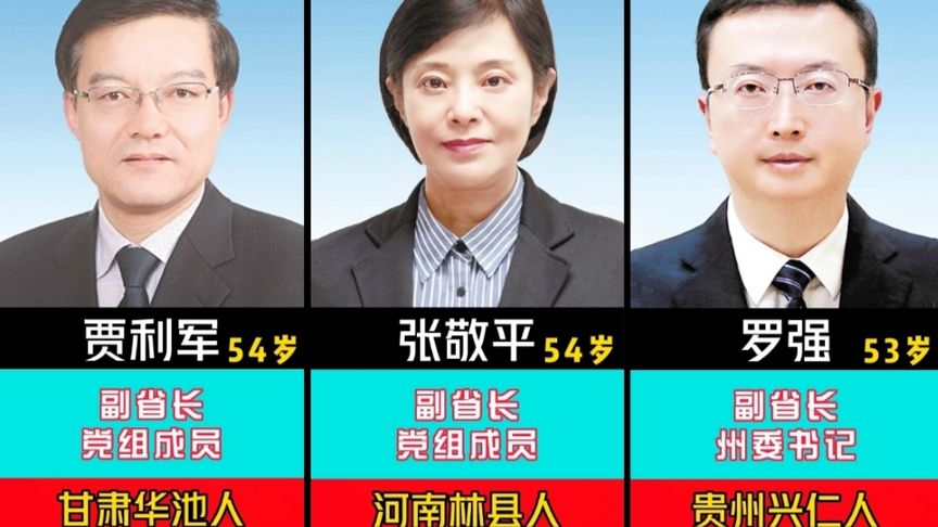 贵州省人民政府现任领导成员,有你认识的吗?哔哩哔哩bilibili