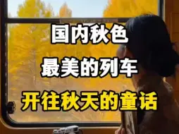 Tải video: 国内秋色最美的列车，开往秋天的童话！