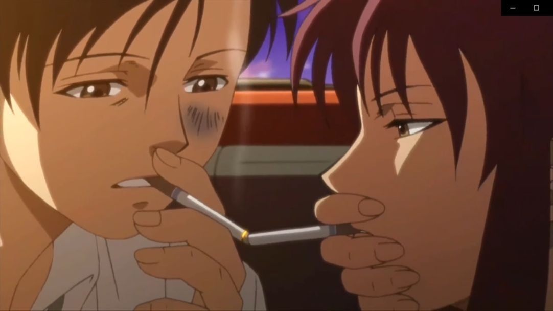 接吻式点烟,这是黑礁名场面