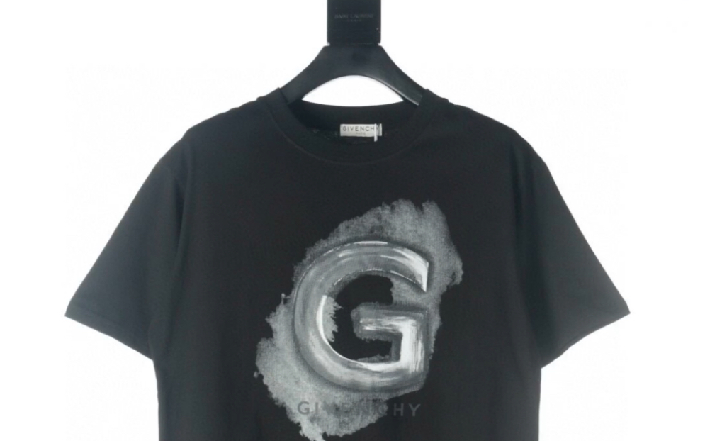 说一下高仿givenchy纪梵希数码直喷胸前大g泼墨短袖t恤面料舒适透气