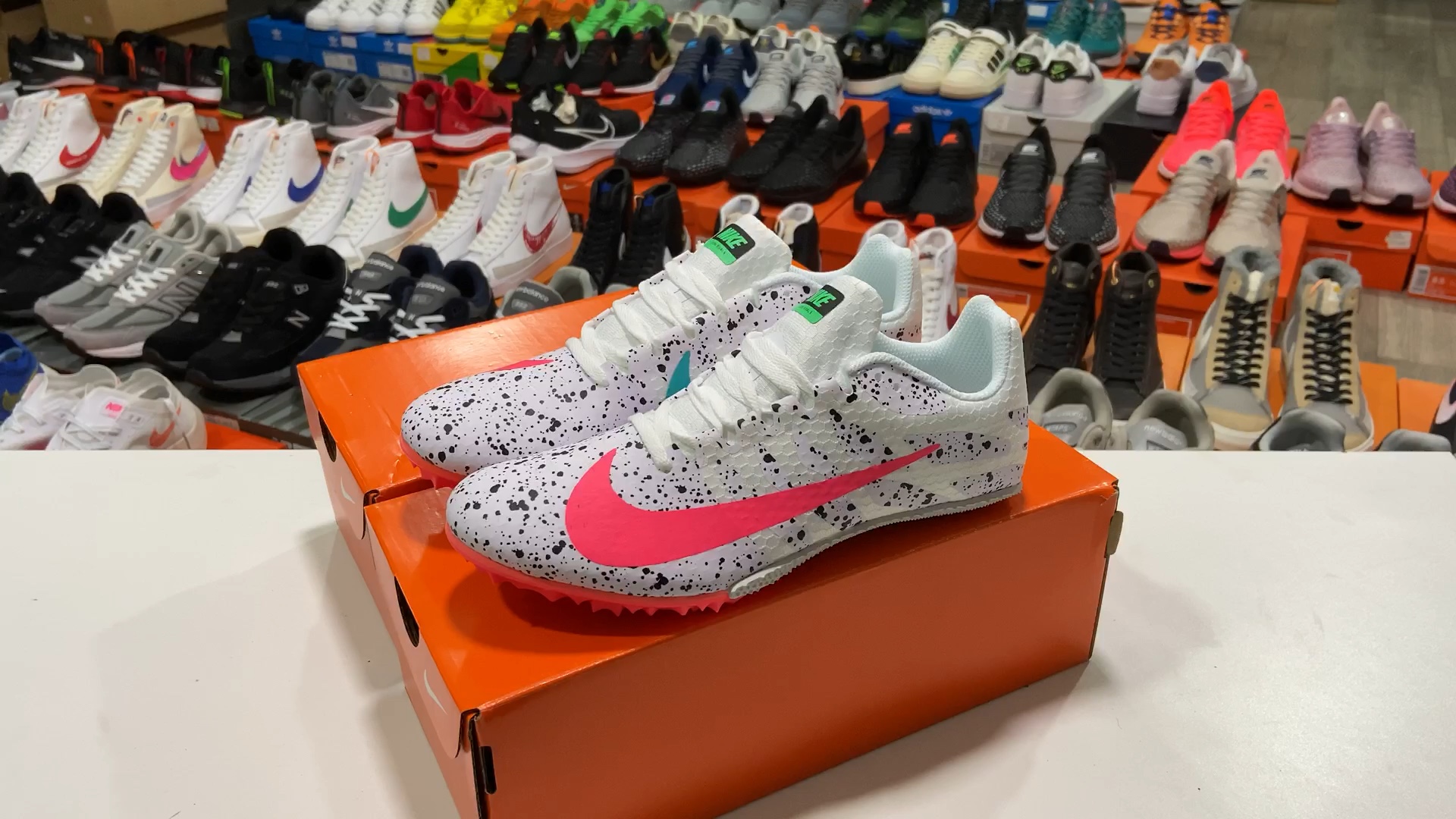 耐克 nike zoom rival s9 田径小将钉鞋 中短跑跳远四项体考鞋