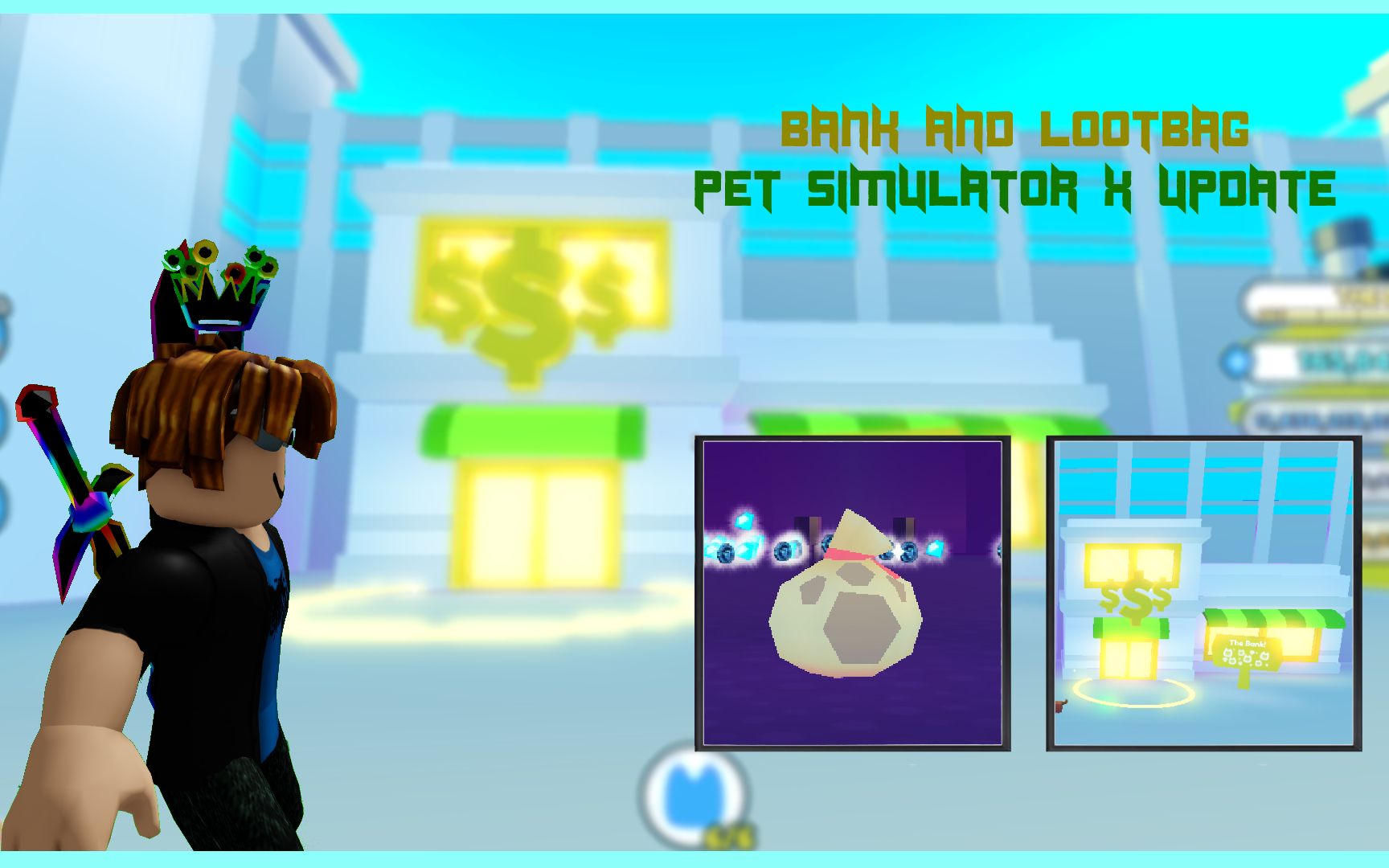 【ROBLOX : PET SIMULATOR X】BANK AND LOOTBAG更新哔哩哔哩bilibiliROBLOX