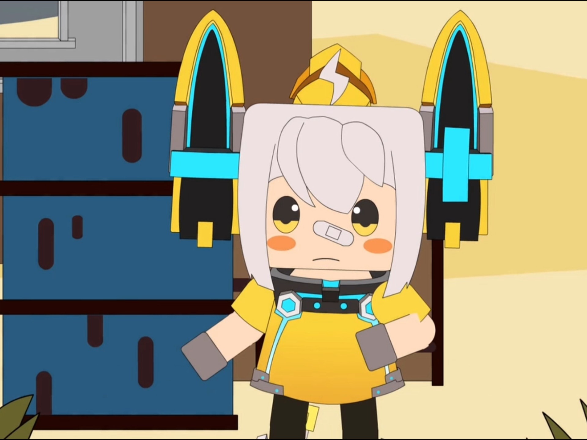 迷你世界吃鸡小动画02:喵小糖徒手炸飞机