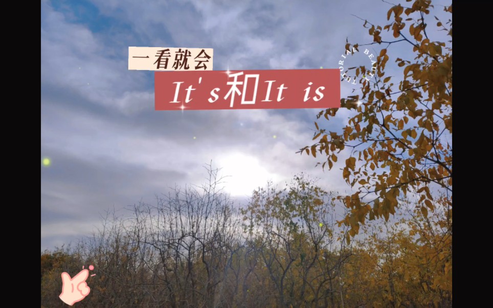 It's和It is哔哩哔哩bilibili