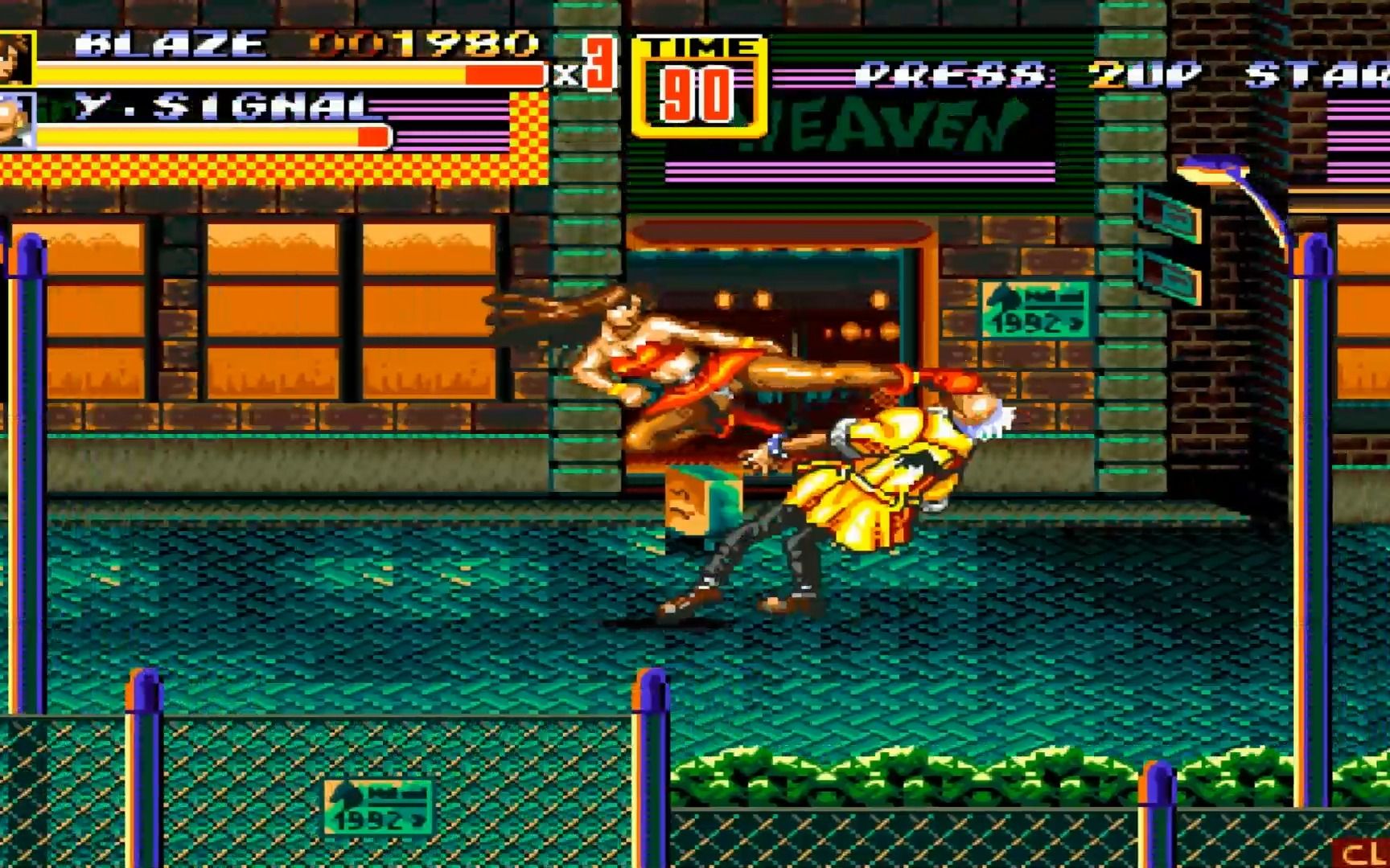 md游戏之:怒之铁拳2(格斗四人组)(爆火街头)