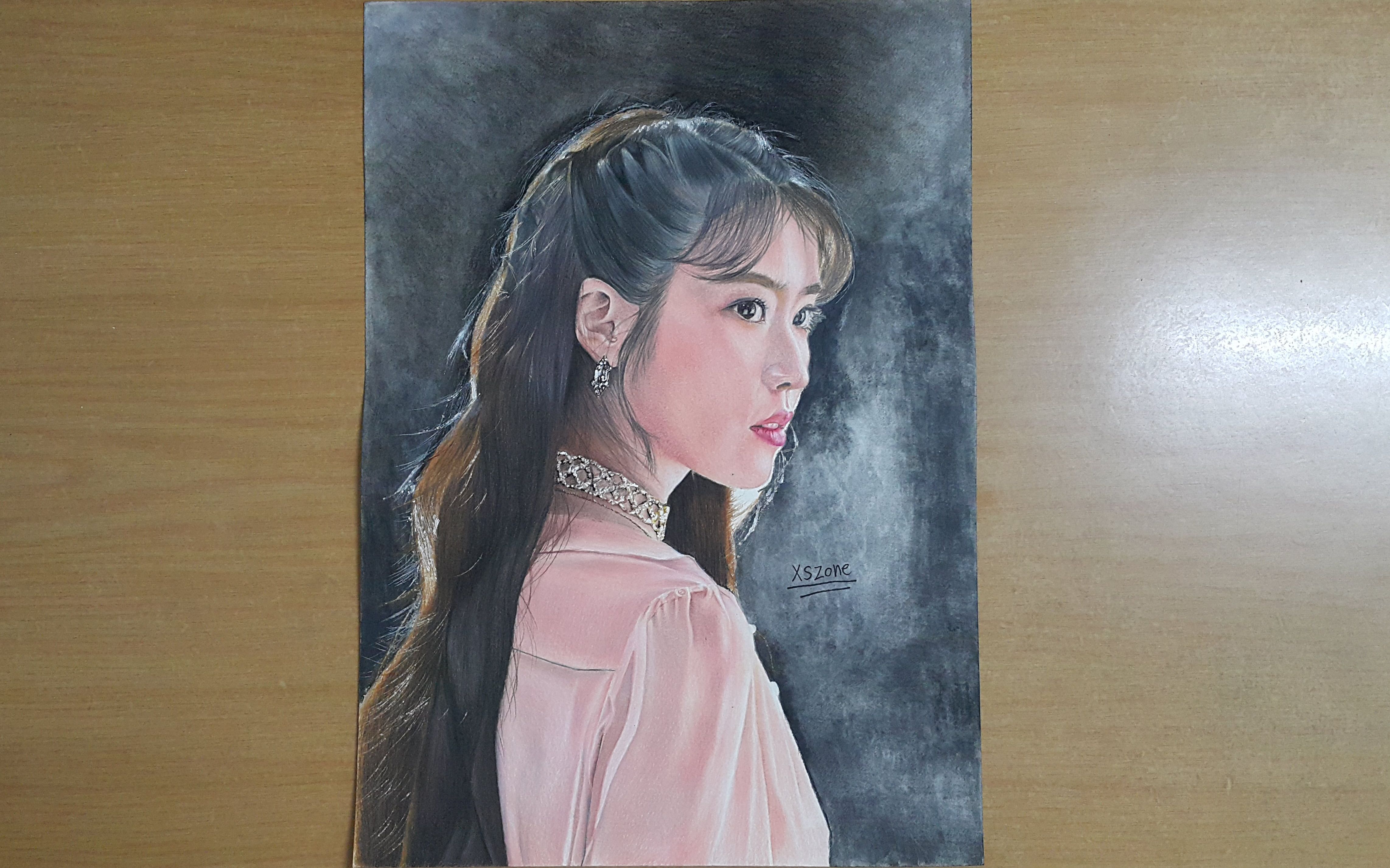 iu 李知恩 彩铅手绘