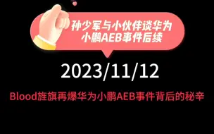 Download Video: 孙少军与小伙伴谈华为小鹏AEB事件后续：何小鹏主动握手言和，这次纷争对小鹏是好事还是坏事，销量会受影响吗？理想蔚来缘何缺席AEB测试？Blood旌旗再爆背后秘辛