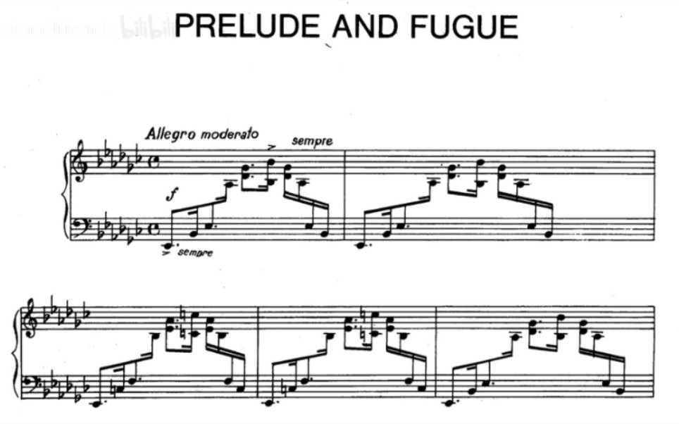 [图]【古尔达】前奏曲与赋格 (Friedrich Gulda - Prelude and Fugue)