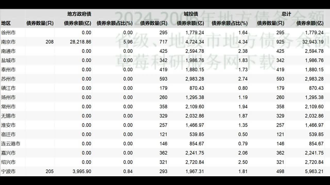 20242006地方债务余额数据(省级、地级市地方债务余额)哔哩哔哩bilibili