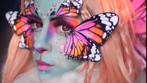 Nyx易容妆大赛第四集 花粉过敏症 密恐症勿入 蝴蝶精灵妆 唯美美妆那些逆天的易容化妆术 哔哩哔哩 Bilibili