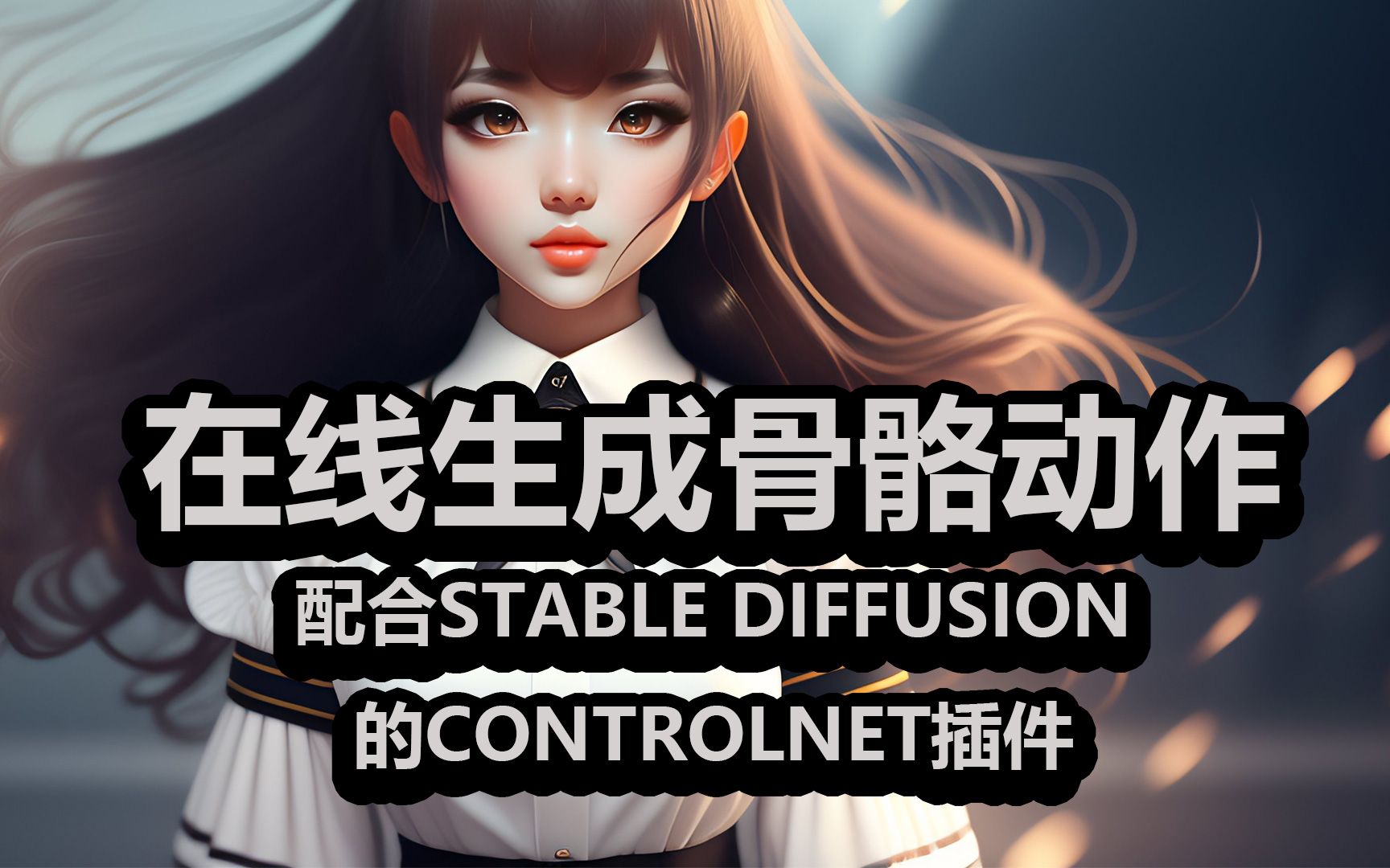 分享一个在线生成骨骼动作的网站,配合Stable Diffusion的ControlNet插件效果不错哔哩哔哩bilibili