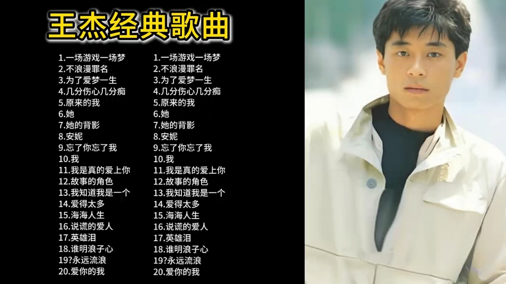 王杰经典歌曲合集,深情感人的歌声,百听不厌 #听一首歌讲述一个