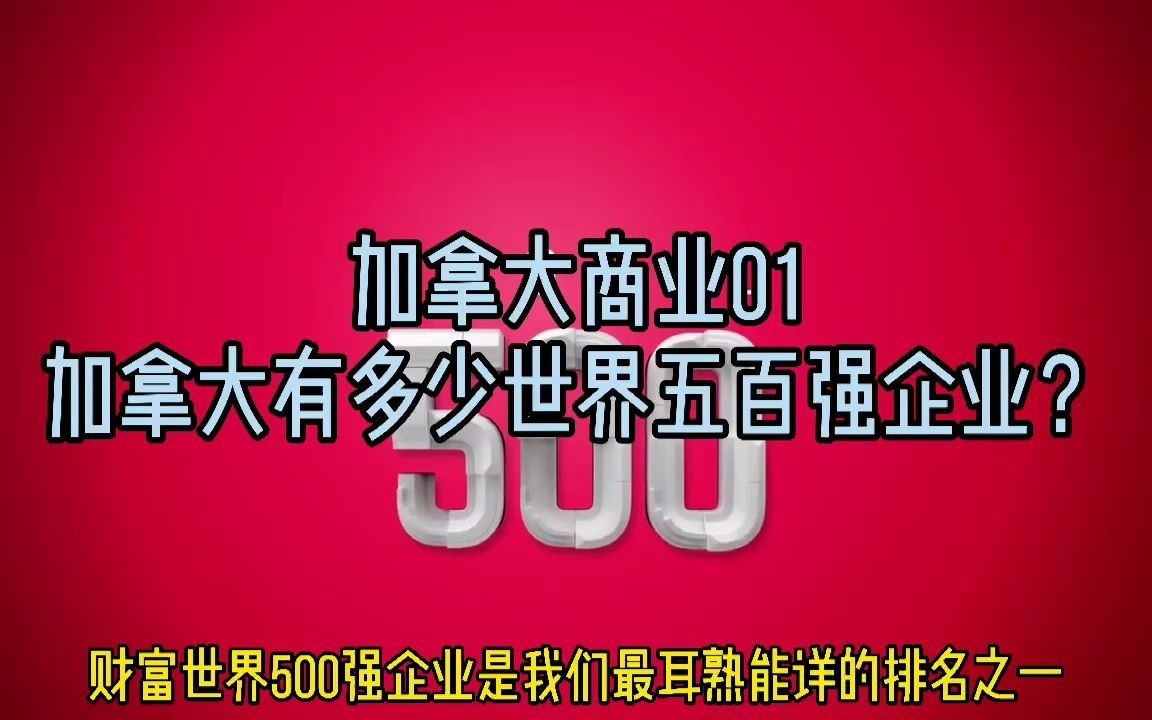 加拿大商业01期:加拿大世界500强一哔哩哔哩bilibili