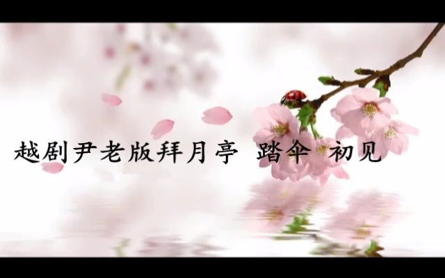 [图]越剧尹桂芳版《拜月亭 踏伞 初见》（芸轩&秀竹）