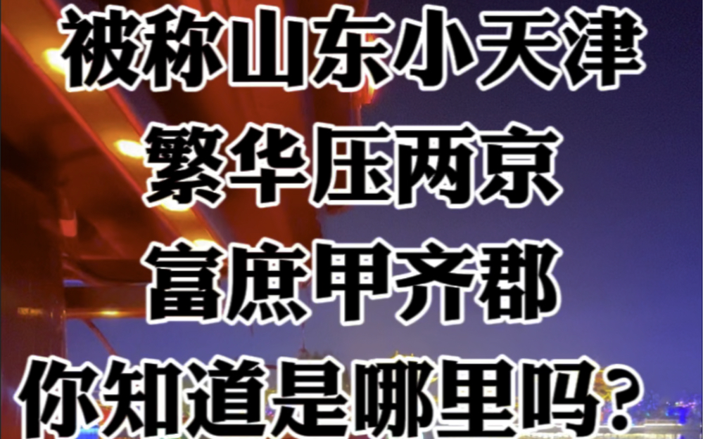 山东有个地方被称为是“山东小天津,繁华压两京,富庶甲齐郡”你知道是哪里吗?#江南园林 #古城夜景 #旅行推荐官哔哩哔哩bilibili