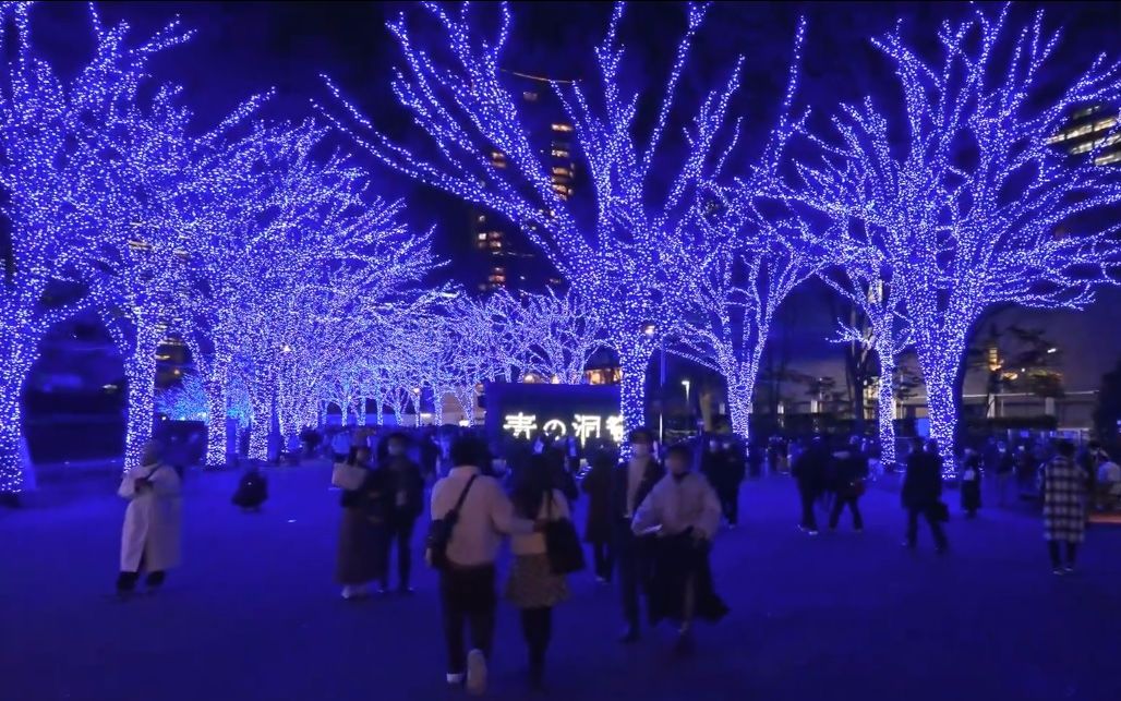 【超清日本】漫步东京 表参道原宿涩谷 圣诞节彩灯 (1080P高清版) 2022.12哔哩哔哩bilibili