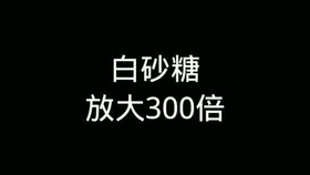 放大500倍的白砂糖 哔哩哔哩 つロ干杯 Bilibili