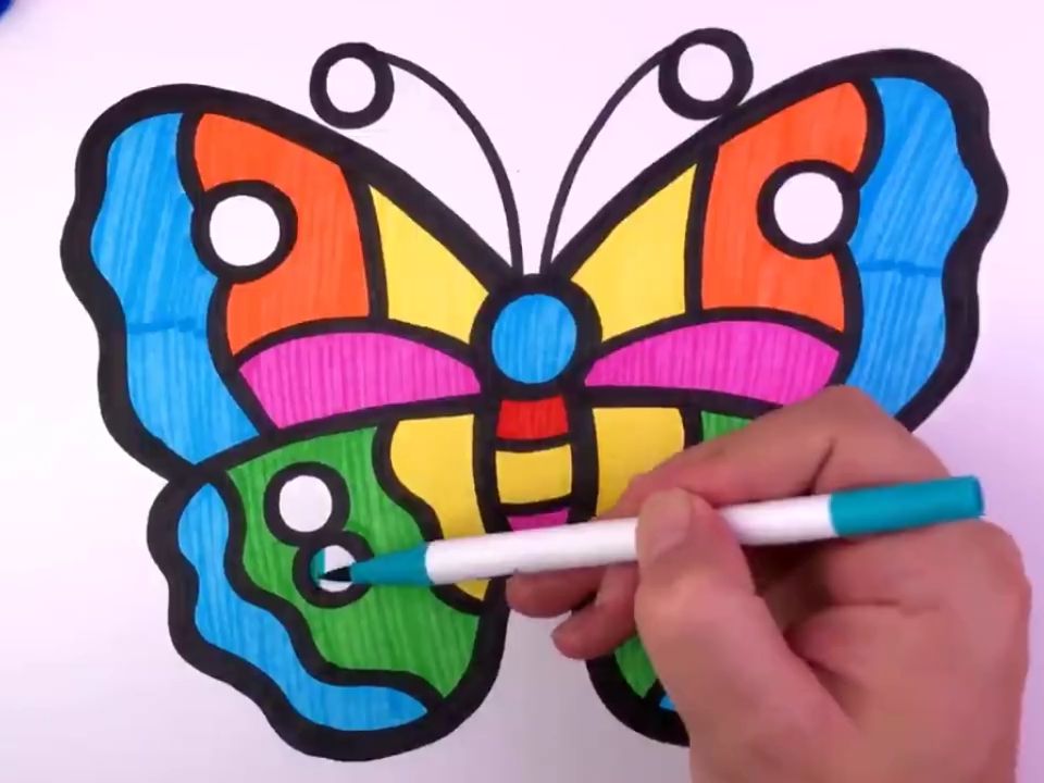 儿童简笔画教孩子画蝴蝶