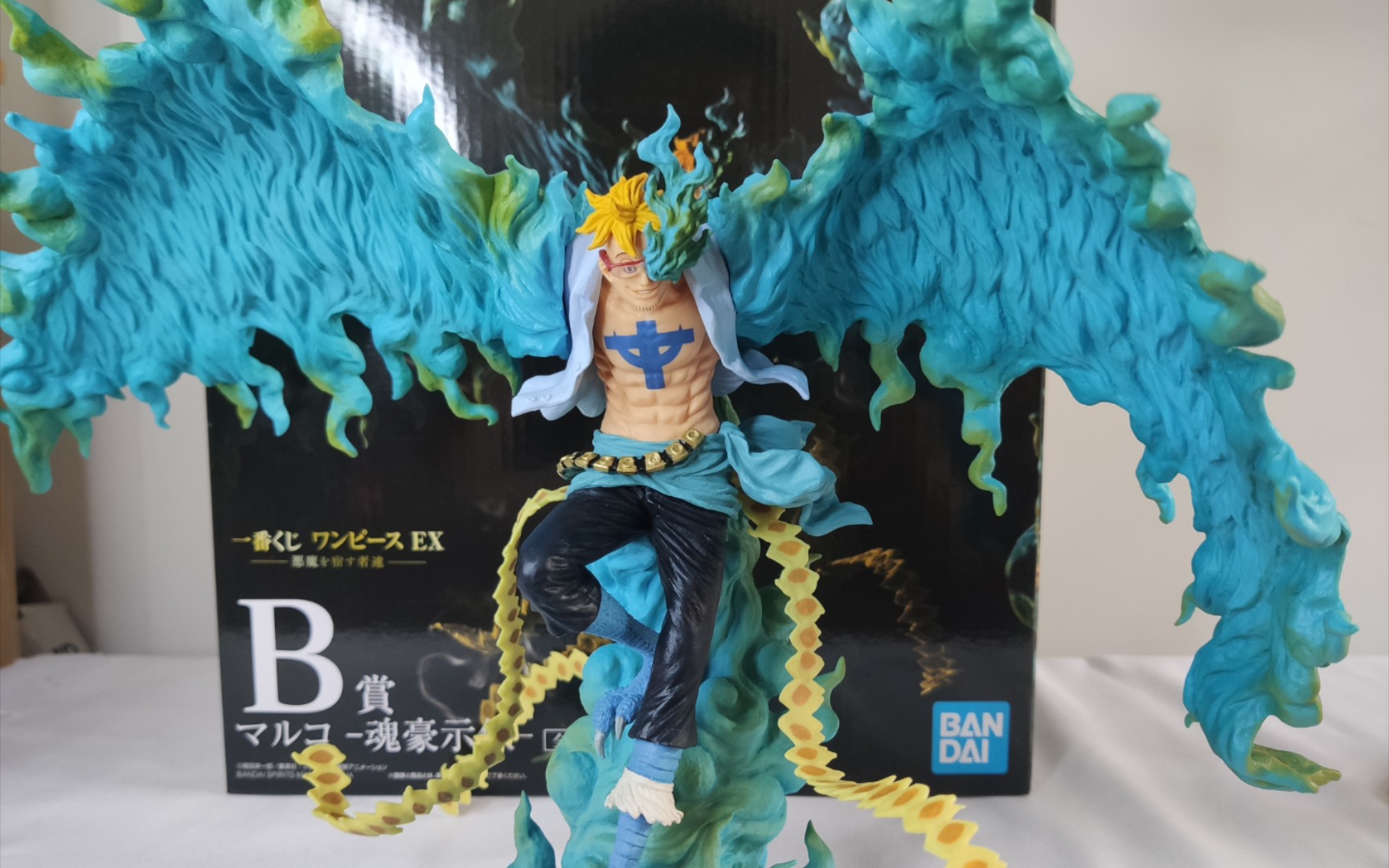 开箱海贼王一番赏b赏马尔科手办