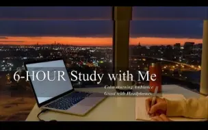 Download Video: 【MS】STUDY WITH ME｜在纽约市立大学学习6H｜美丽的金色日出｜纽约城市风景｜番茄钟50+10｜No Music｜Mindful Studying