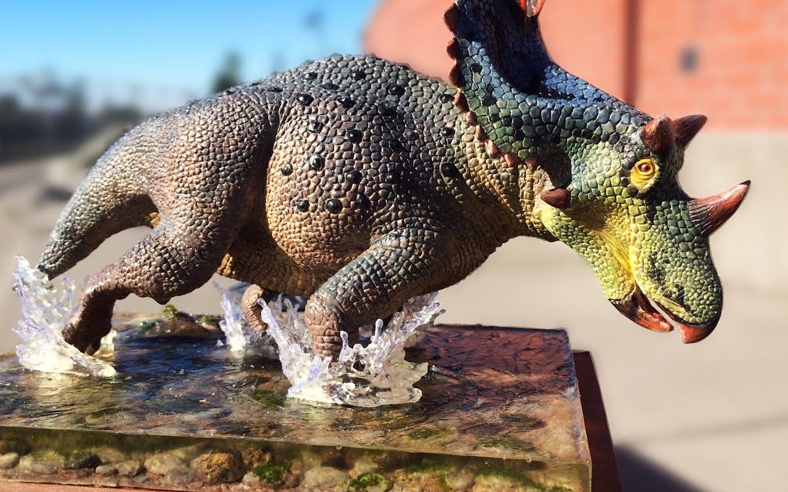 kayakasaurus制作犹他角龙小场景