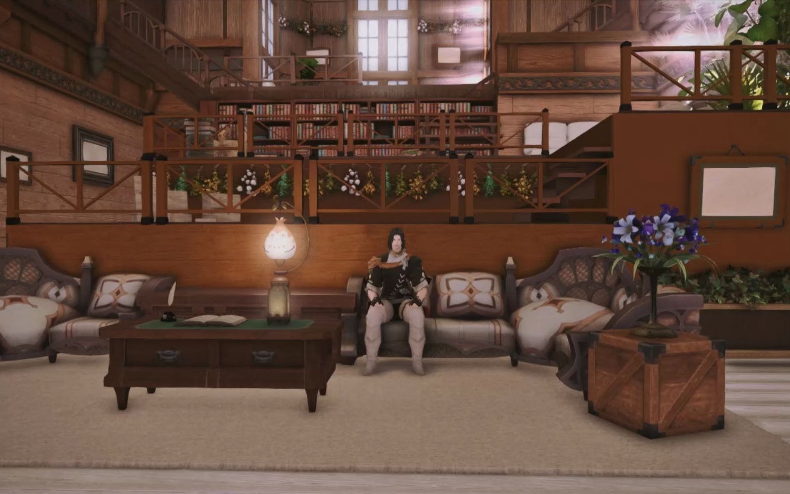 ff14装修林间别墅木制森系l房装修客单存档