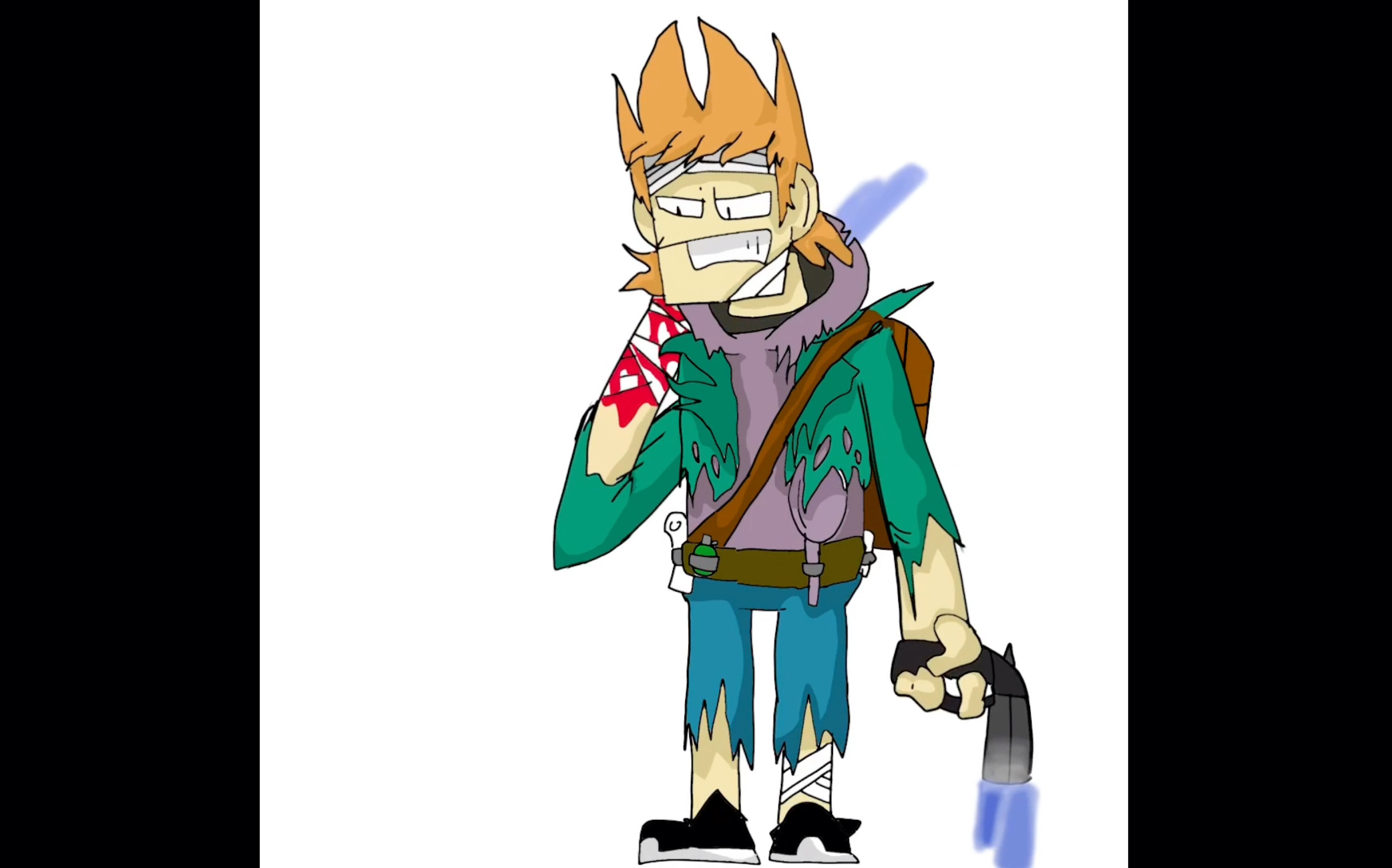 fnf 错误化eddsworld 幸存者matt绘画过程(ew应该知道为啥,我也是ew粉