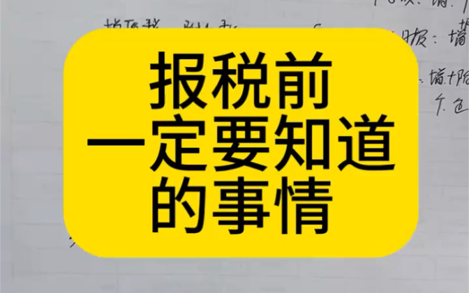 会计实操|报税前一定要知道的内容|零基础学会计哔哩哔哩bilibili